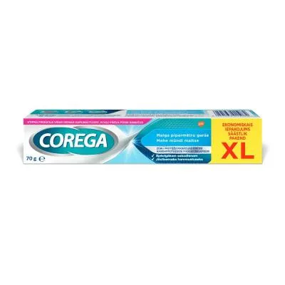 Corega Extra Strong Mild mint zobu protēžu fiksācijas līme 70 g