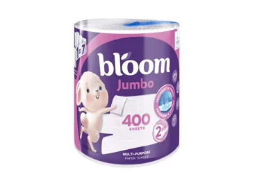 PAPĪRA DVIEĻI BLOOM JUMBO 2K. 400LAP.