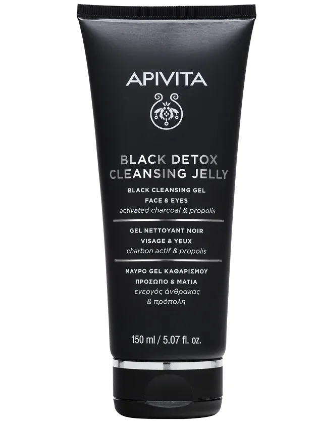 Apivita Black Detox tīrīšanas līdzeklis, 150 ml