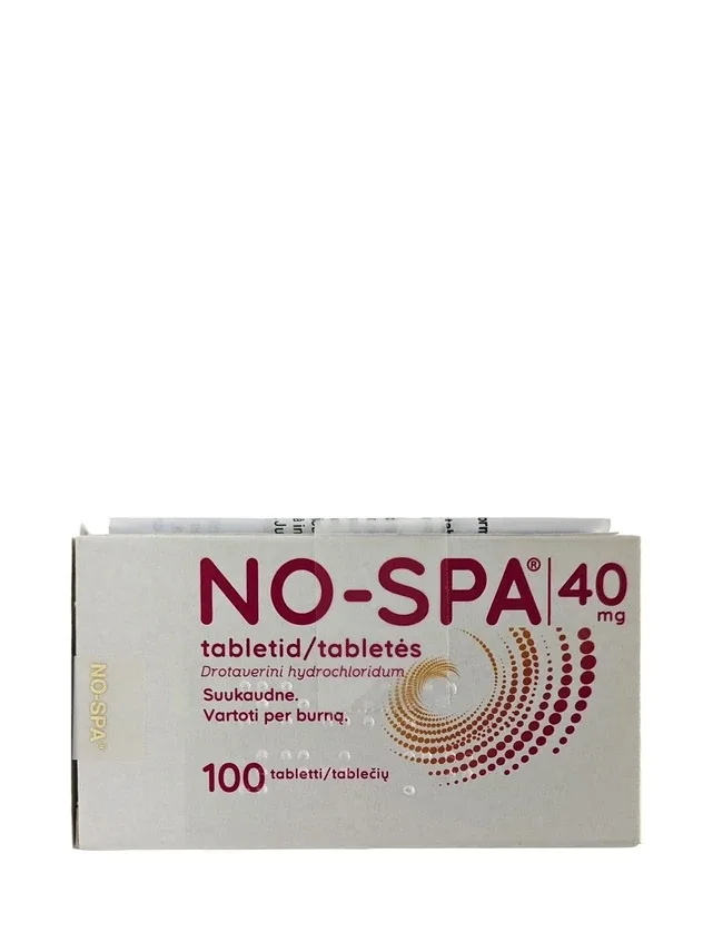 No-Spa 40 mg tabletes, 100 gb.