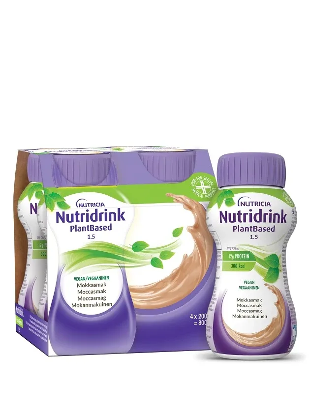 Nutridrink plantbased ar mokas kafijas garšu, 4 x 200 ml