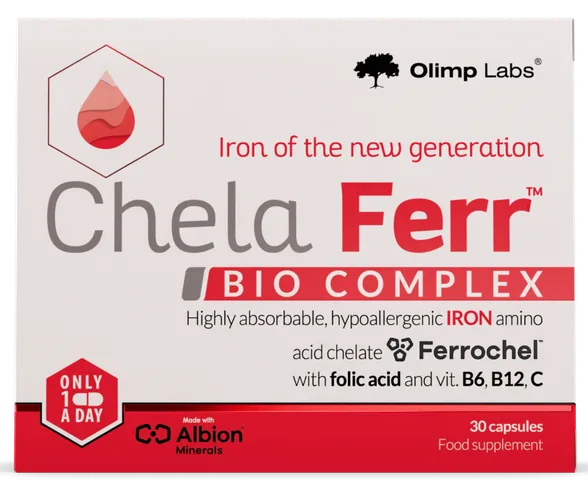 Olimp Labs Chela - Ferr Bioactiv complex kapsulas, 30 gab.