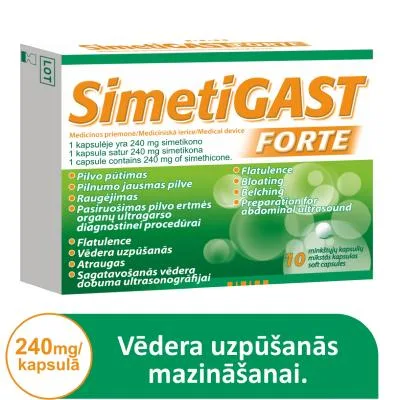 Simetigast Forte 240 mg mīkstās kapsulas N10