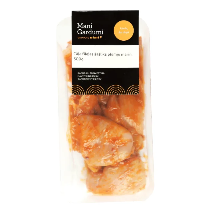CĀĻA FILEJAS ŠAŠLIKS PLŪMJU MARIN. 500G