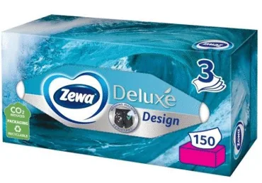 KOSMĒTISKĀS SALVETES ZEWA DELUXE 3K.150GB.