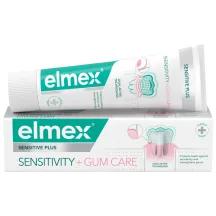 ZOBU PASTA JŪTĪGIEM ZOBIEM UN SMAGANĀM ELMEX SENSITIVE PLUS SENSITIVITY GUM 75ML
