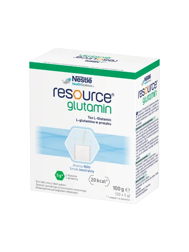 Nestle Resource Glutamin pārtika medicīniskiem nolūkiem, 20 x 5 g