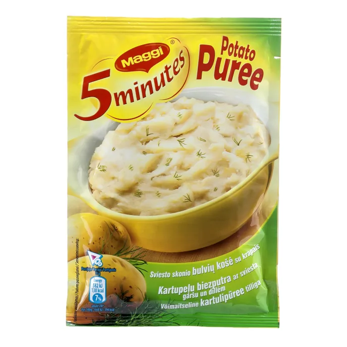 KARTUPEĻU BIEZPUTRA MAGGI AR SVIESTU ĀTRI PAGATAVOJAMĀ 35G
