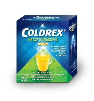 Coldrex Hotrem Lemon 750 mg/10 mg/60 mg pulveris N5