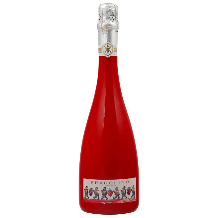 AROMATIZĒTS PUSDZIRKSTOŠS VĪNU SATUROŠS DZĒRIENS FRAGOLINO GIACOBAZZI, PUSSALDS 7,5% 0,75L