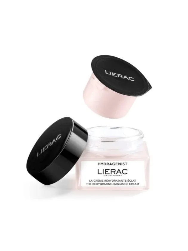 Lierac Hydragenist mitrinošs krēms normālai un sausai sejas ādai, uzpildes iepakojums, 50 ml