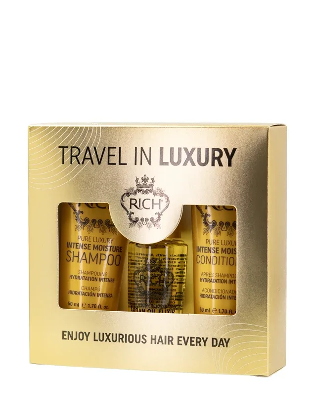Набор интенсивных увлажняющих средств для волос Rich Pure Luxury, 50 мл + 50 мл + 30 мл