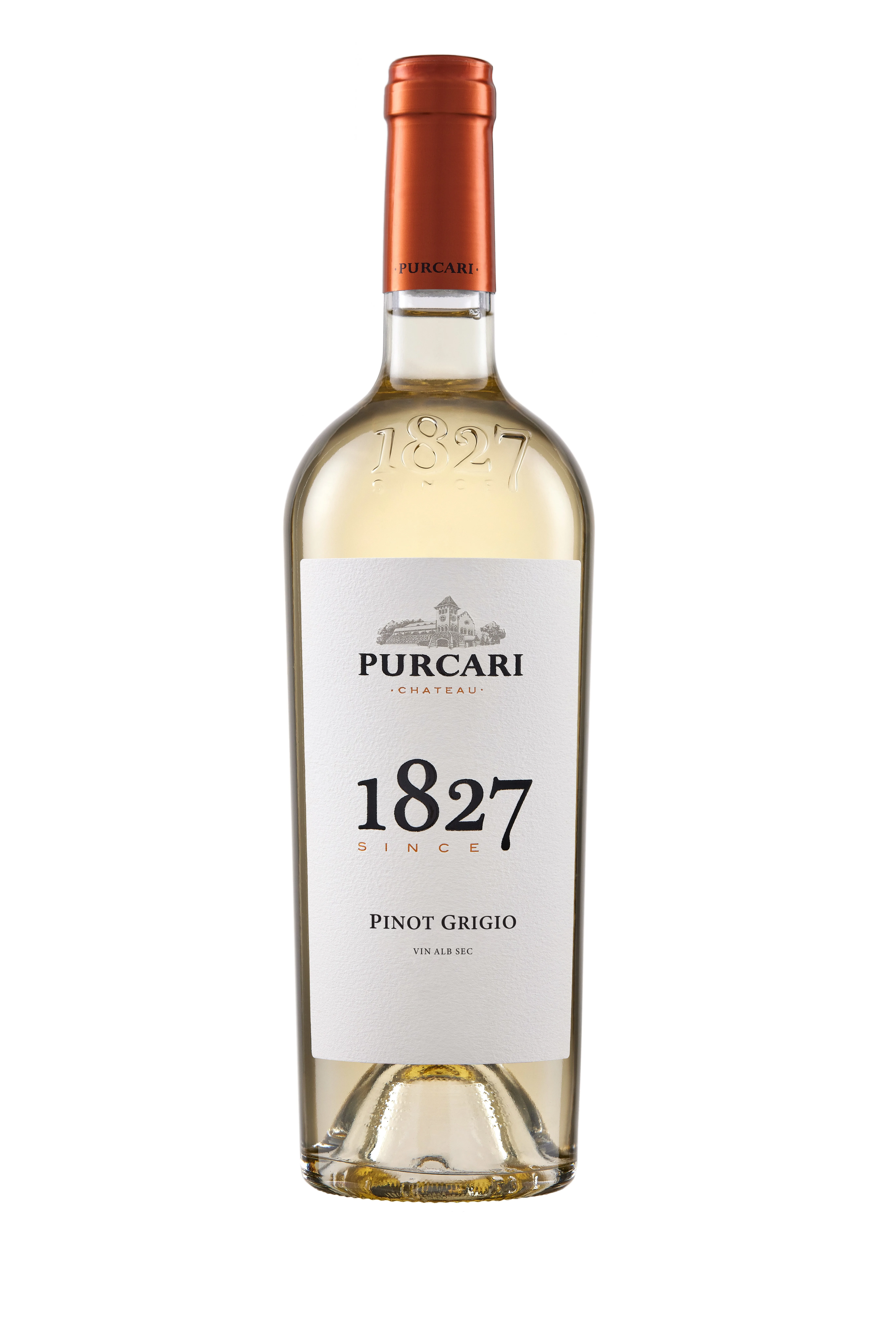 Baltvīns Purcari 1827 pinot grigio, sauss, 13,5%, 0,75 l