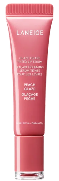 Laneige Peach Glaze Tinted lūpu serums, 12 g