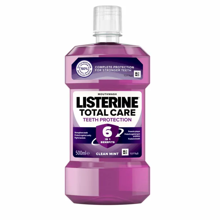ANTIBAKTERIĀLS MUTES SKALOJAMAIS LĪDZEKLIS LISTERINE TOTAL CARE 500ML