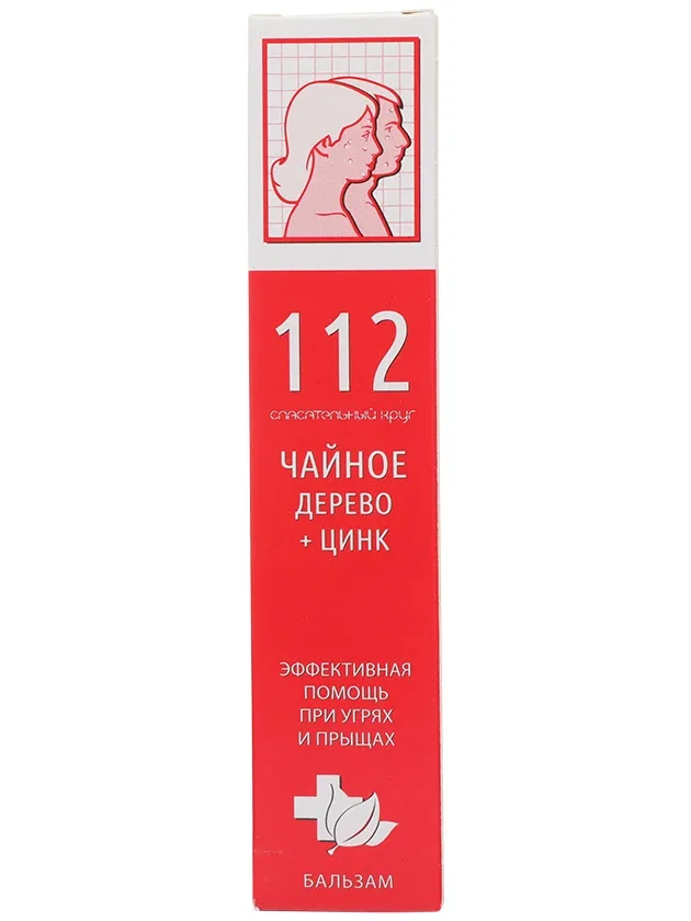 112 tējaskoks + cinks, krēms, 50 g