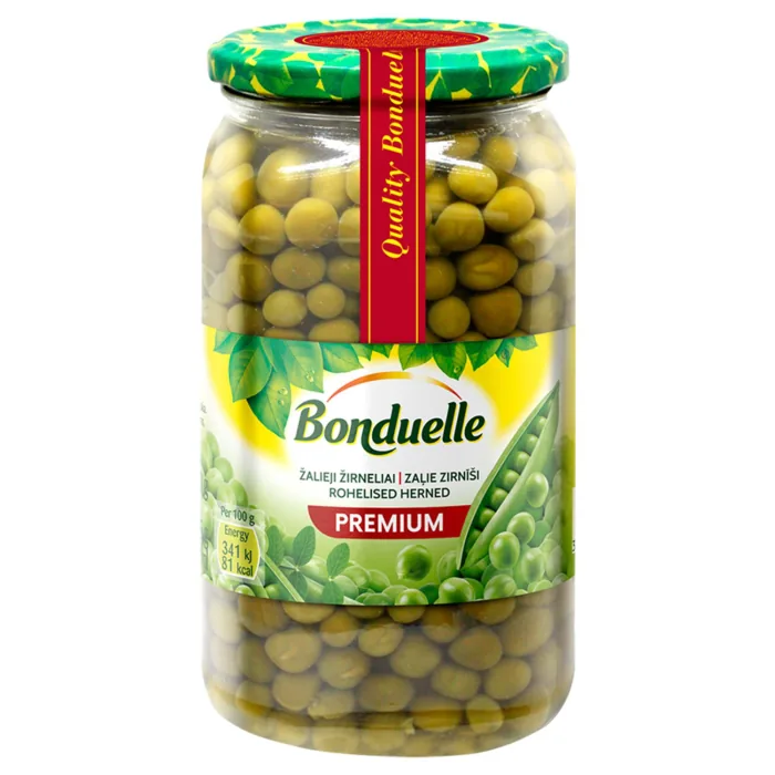 KONSERVĒTI ZAĻIE ZIRNĪŠI BONDUELLE 660G/465G