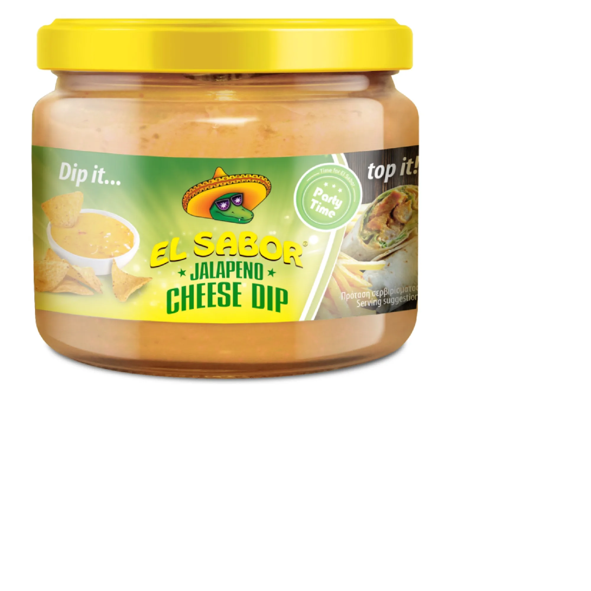 SIERA DIP MĒRCE EL SABOR, ČEDARAS GARŠA, AR HALAPENJO, 300G