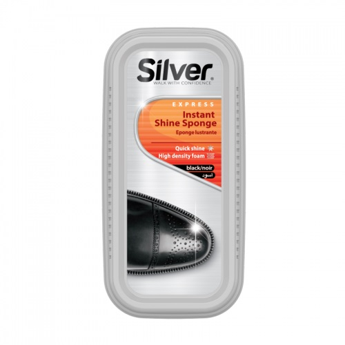 APAVU ŠVAMMĪTE SILVER SHOE SHINE, MELNA
