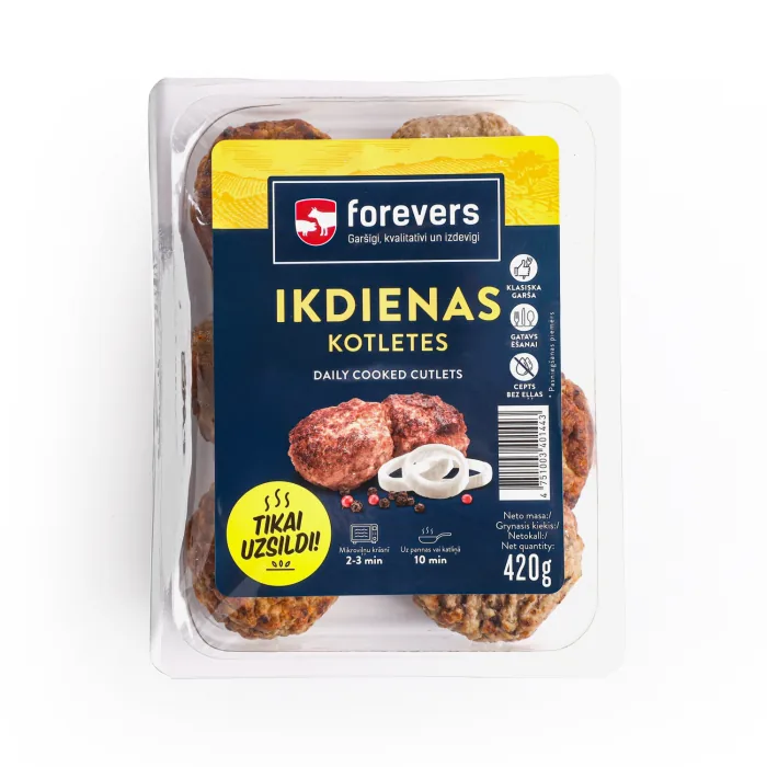 KOTLETES FOREVERS IKDIENAS CEPTAS 420G