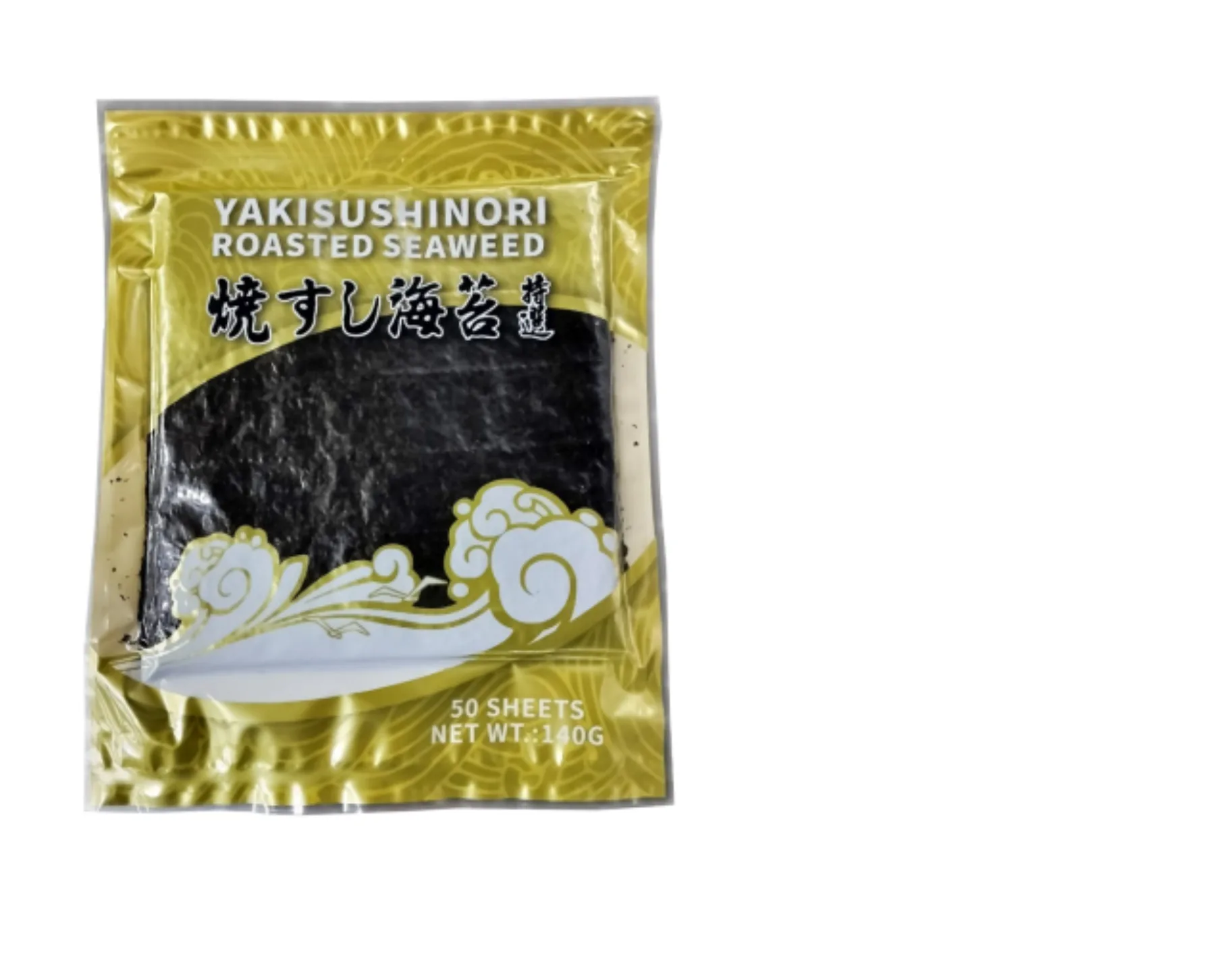 JŪRASZĀLES SUSHI NORI GOLD, GRAUZDĒTAS, 140G, 50GAB