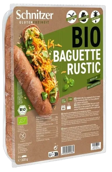 Багет BIO rustic Schnitzer, 320 г