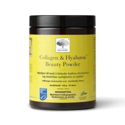 New nordic collagen & hyaluron beauty powder pulveris 360 g