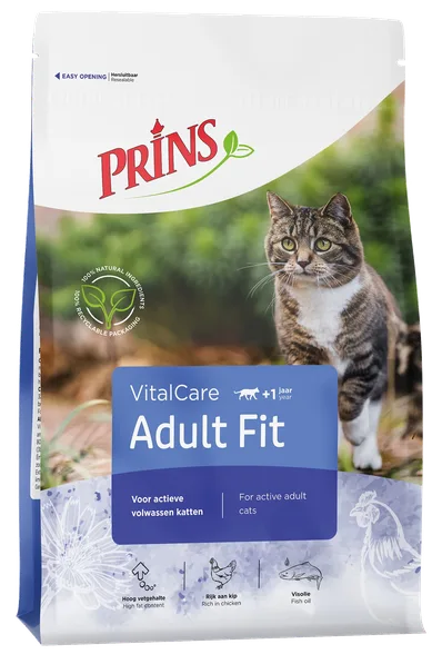 Prins Vitalcare Adult Fit sausā barība, 4 kg