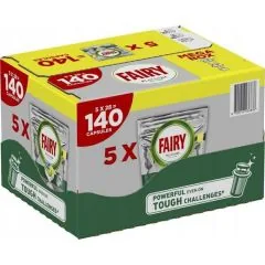 TRAUKU MAZG.KAPSULAS FAIRY PLATINUM LEMON 140GAB.