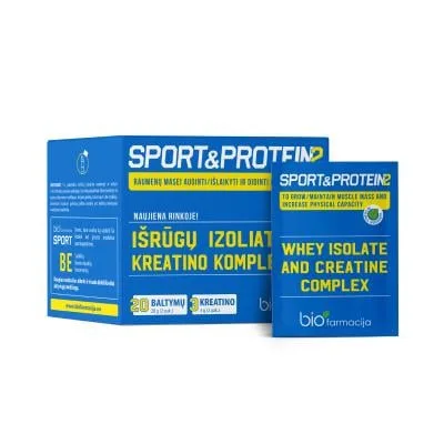 Biofarmacija Sport&PROTEIN2 pulveris N28