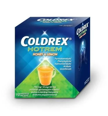 Coldrex Hotrem Honey & Lemon 750 mg/10 mg/60 mg pulveris N10