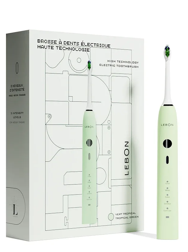 Lebon elektriskā zobu birste tropical green