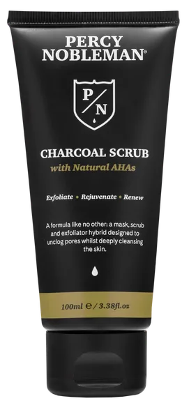 Percy Nobleman Charcoal Skrubis, 100 ml