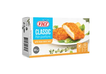 SALDĒTAS ZIVJU PORCIJAS PANĒJUMĀ VICI AR SIERU 300G