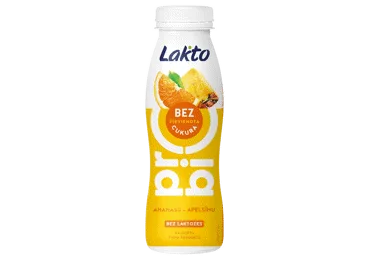 RAUDZĒTS PIENA PRODUKTS LAKTO ANANASU-APELSĪNU 270G