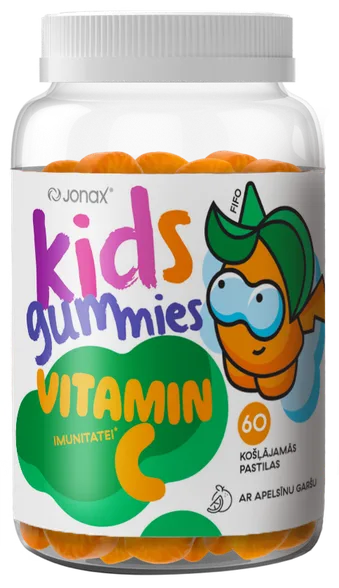 Jonax Kids Vitaminc košļājamās pastilas, 60 gab.