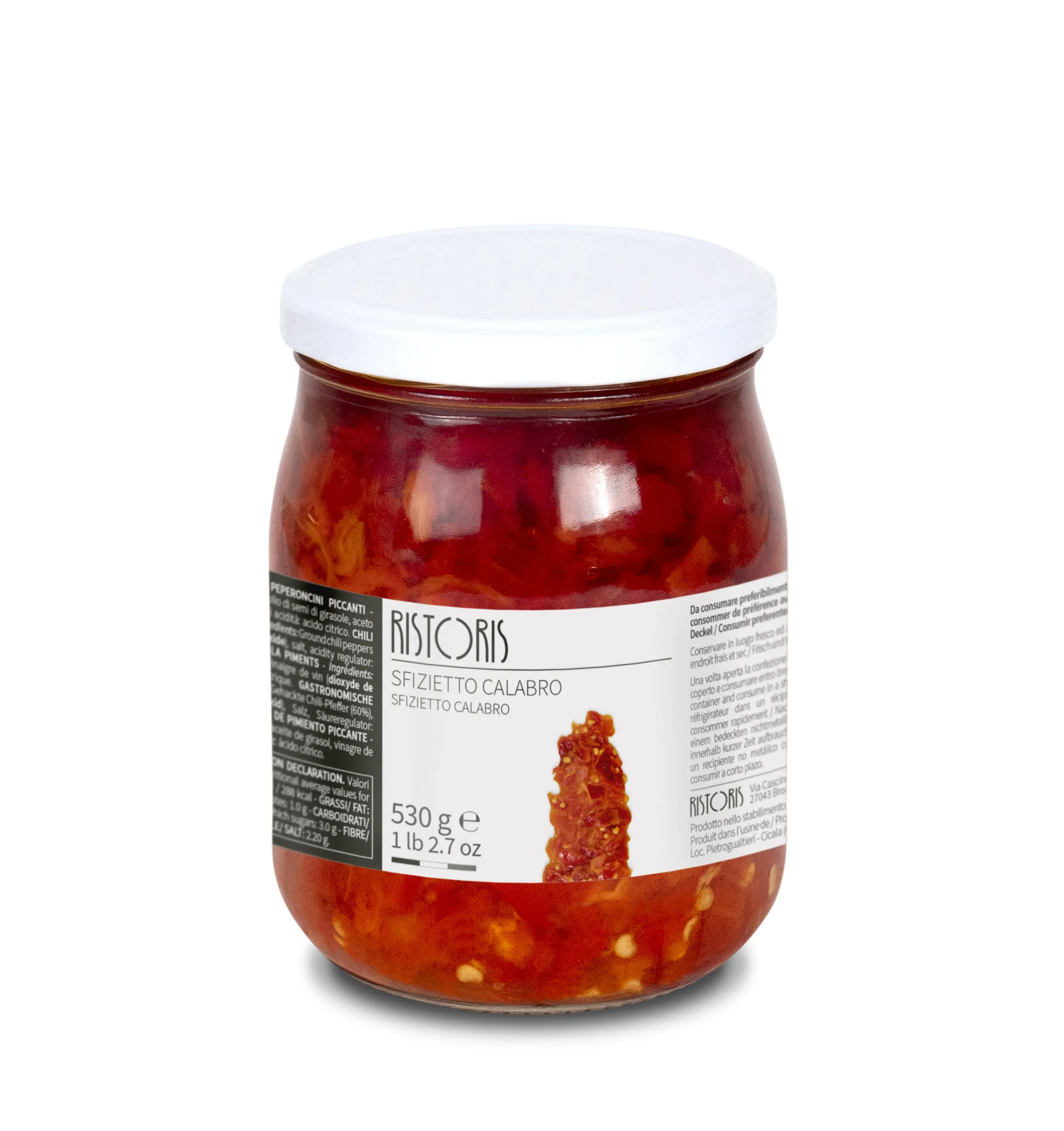 ASĀ ČILI PIPARU MĒRCE RISTORIS, 540G