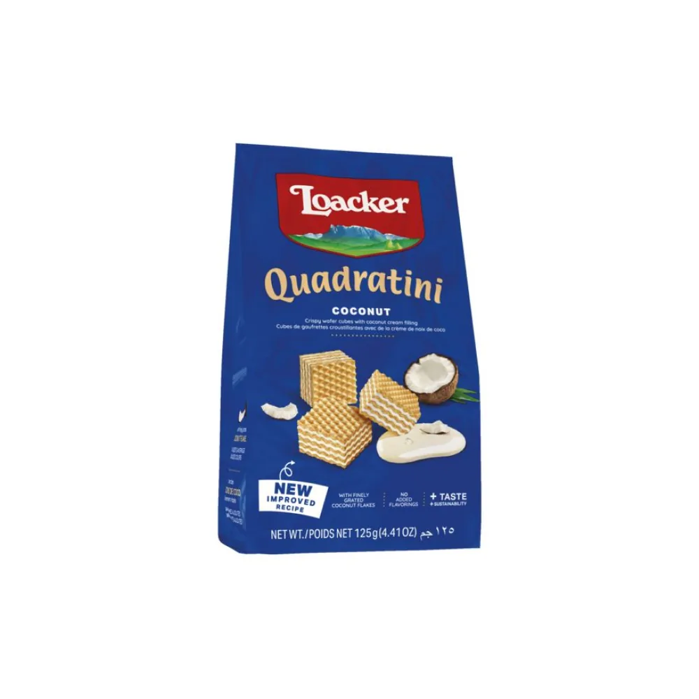 LOACKER QUADRATINI COCONUT 125GX12