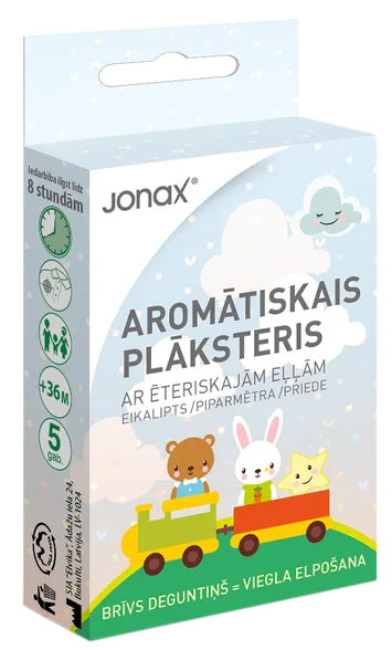 Jonax ar ēteriskajām eļļām plāksteri, 5 gab.