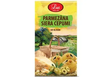 PARMEZĀNA SIERA CEPUMI AR OLĪVĀM LĀČI 100G