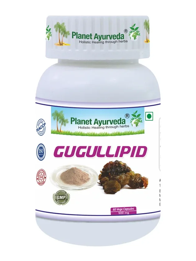 Planet Ayurveda® Gugullipid Organic holesterīna līdzsvaram, 60 kapsulas