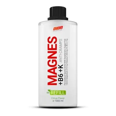 Dion Sportlab Magnes+B6+K citrusaugļu garša škidrums refill 1000 ml
