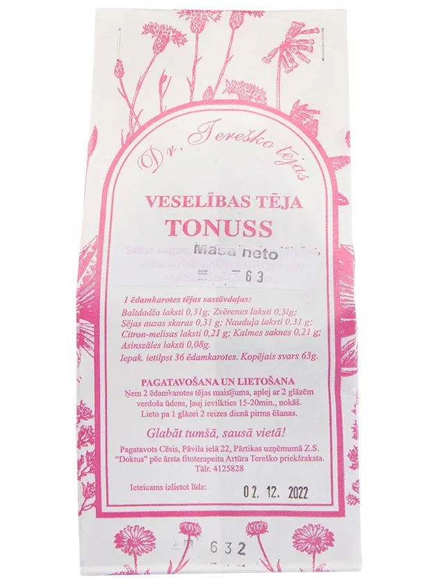 Dr.Tereško veselības tēja tonuss, 85 g