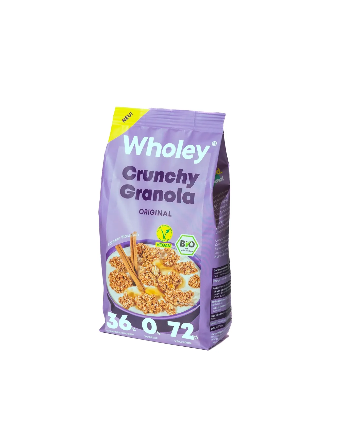 EKOLOĢISKA GRANOLA WHOLEY ORIGINAL, 300G