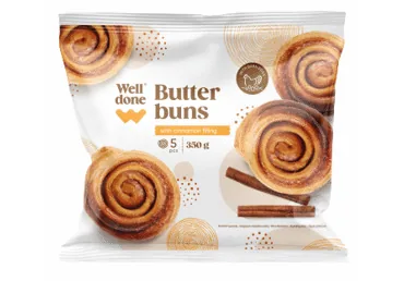 SALDĒTAS SVIESTA MAIZĪTES AR KANĒĻA PILDĪJUMU WELL DONE 350G