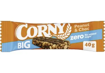 Musli batoniņš zemesriekstu-šokolādes zero Corny 40 g