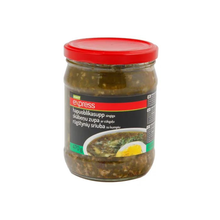 SKĀBEŅU ZUPA AR CŪKGAĻU RIMI EXPRESS 470G