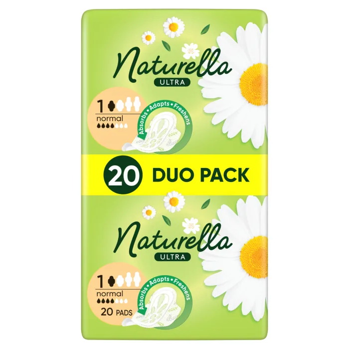 HIGIĒNISKĀS PAKETES NATURELLA ULTRA DUO NORMAL+ 20GAB.