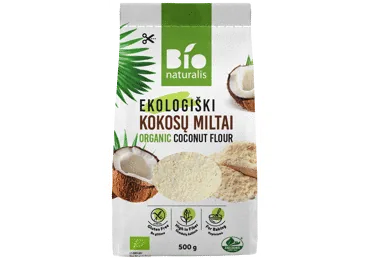 KOKOSRIEKSTU MILTI BIONATURALIS BEZ GLUTĒNA 500G