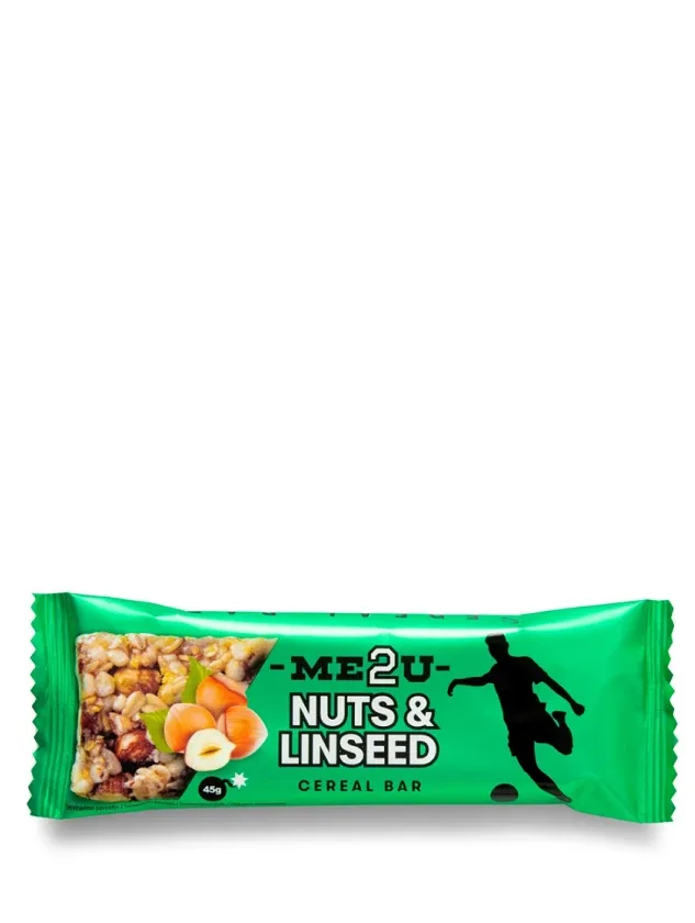 ME2U Nuts & Linseed musli batoniņš, 45 g